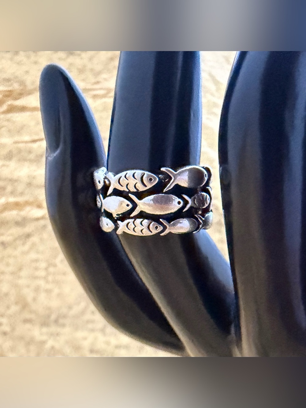 Whimsical School of Fish Stacked Band Ring 🐟